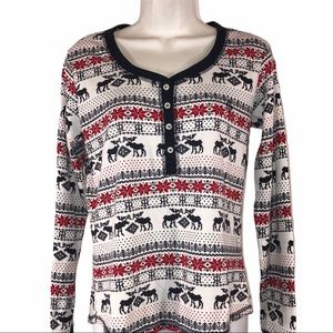 Tommy Hilfiger Moose Fair Isle Sleep Shirt